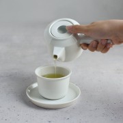 Kinto LT kyusu teapot 300ml white | CoffeeLove