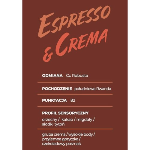 Muraho! Espresso & Crema Medium 1kg | CoffeeLove