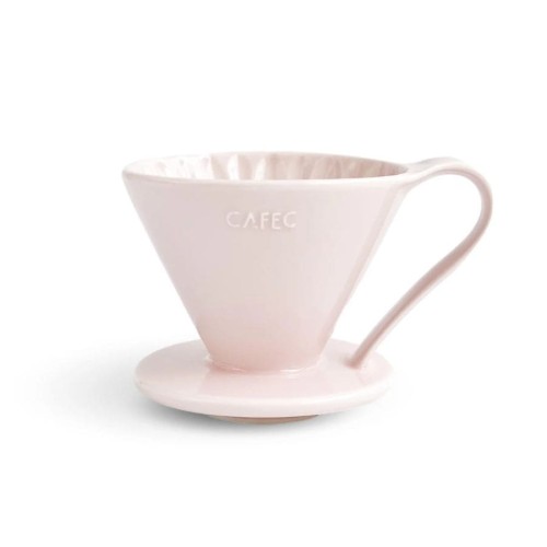 Cafec Arita Ware Flower Dripper ceramiczny Cup 4 Magnolia White