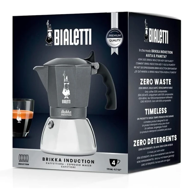 Bialetti Brikka Induction 4TZ kawiarka | CoffeeLove