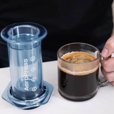 AeroPress Clear Blue Coffee Maker | CoffeeLove