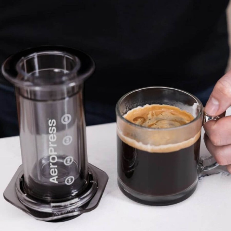 AeroPress Clear Black Coffee Maker | CoffeeLove