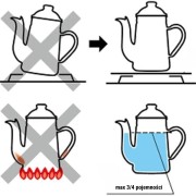Kalita Enamel Pot Kettle 1.0 l Red | CoffeeLove
