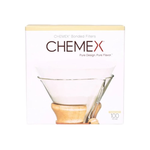 Chemex filtry 6-8-10 filiżanek białe okrągłe FC-100 100 sztuk