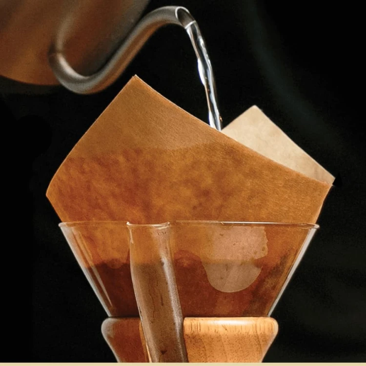 Chemex filtry 6-8-10 brązowe kwadratowe | CoffeeLove