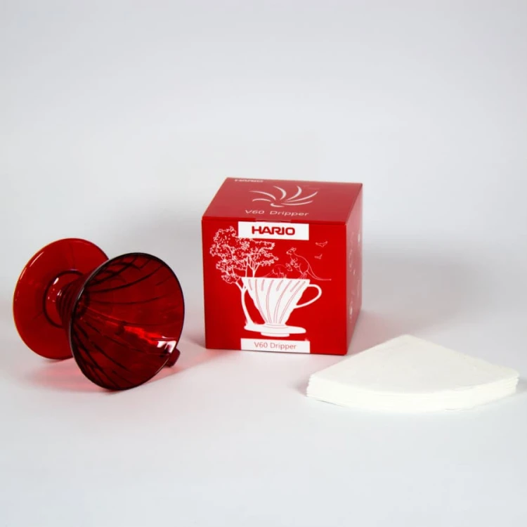 Hario dripper plastikowy Candy Edition Desert Red | CoffeeLove