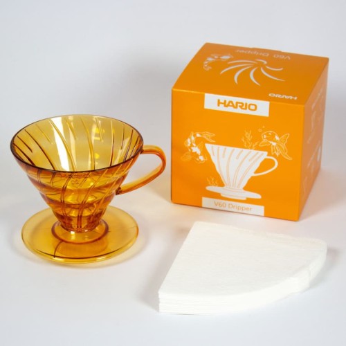 Hario dripper plastikowy Candy Edition Koi Orange | CoffeeLove