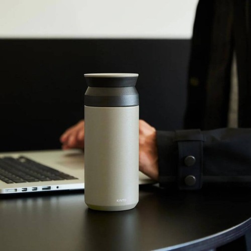 Kinto Travel Tumbler 350 ml sand beige | CoffeeLove