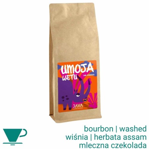Java Congo Umoja Wetu filtr 1 kg kawa ziarnista 