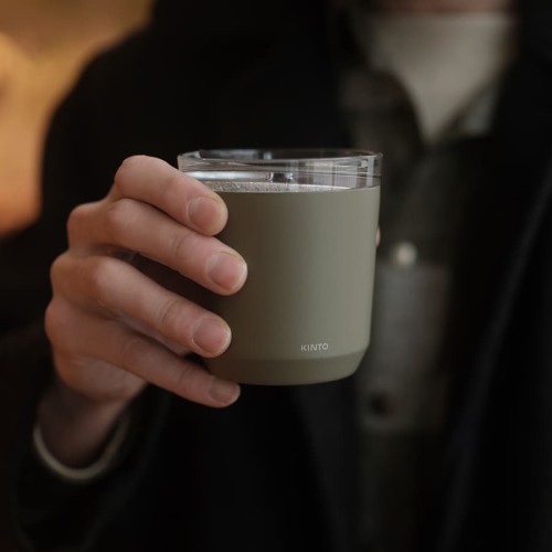 Kinto To Go tumbler 240 ml Khaki 240 ml | CoffeeLove