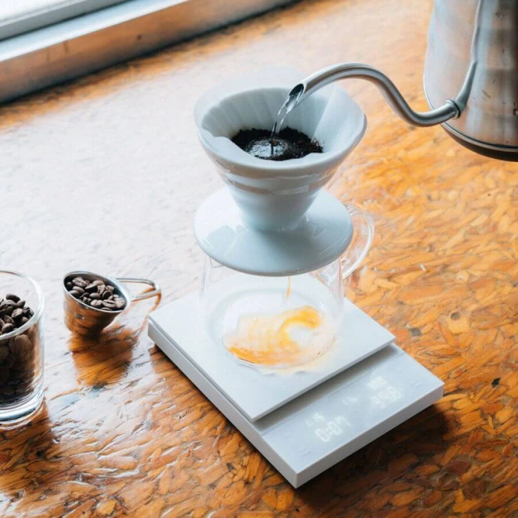 Hario Polaris Scale White waga do kawy | CoffeeLove