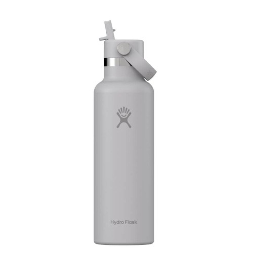 Hydro Flask 621 ml Standard Mouth Flex Straw Cap Birch Butelka termiczna z ustnikiem szara 