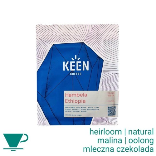Keen Coffee Etiopia Hambela filtr 250 g kawa ziarnista