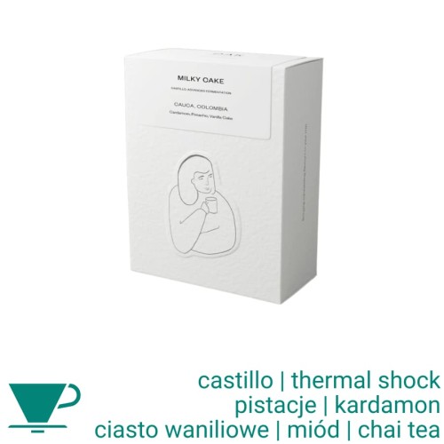 DAK Kolumbia Milky Cake thermal shock filtr 250g kawa ziarnista
