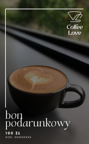 Bon podarunkowy elektroniczny Coffee Love 100 zł