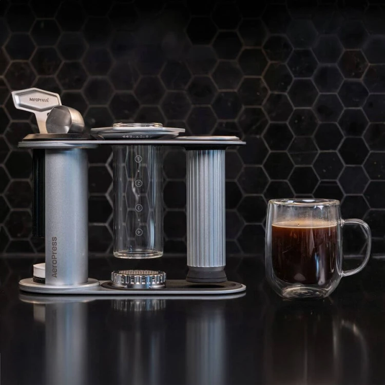 AeroPress Organizer Stainless Steel zestaw | CoffeeLove