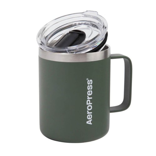 AeroPress Travel Coffee Mug kubek termiczny w kolorze zielonym 350 ml