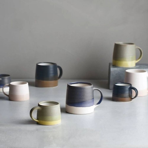 Kinto SCS-S03 mug white x pink beige 320 ml | CoffeeLove