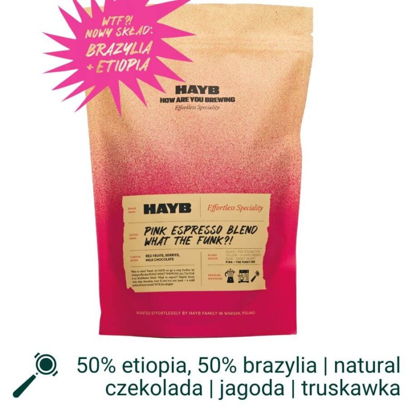 HAYB Pink Espresso Blend WTF 1kg | CoffeeLove