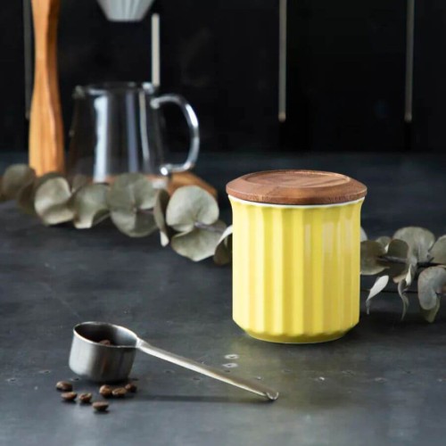 Origami Canister Yellow | CoffeeLove