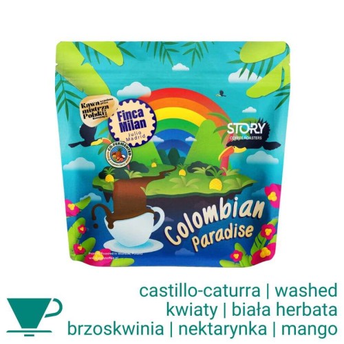 Story Coffee Kolumbia Paradise Finca Milán filtr 200 g kawa ziarnista