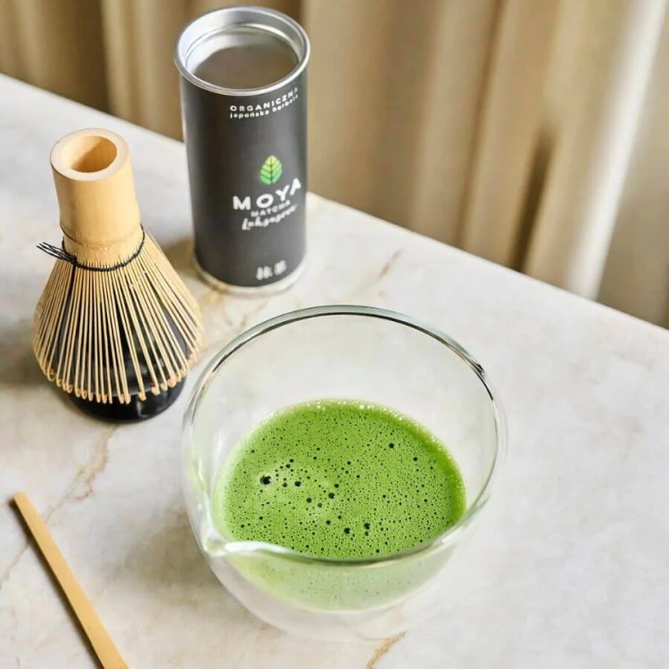 MOYA Szklana czarka do matchy z dzióbkiem | CoffeeLove