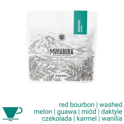 Muhabura Rwanda washed filtr 250 g kawa ziarnista