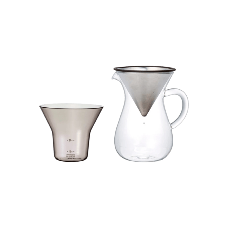 Kinto Zestaw z dripperem stalowym 2 Cup | CoffeeLove