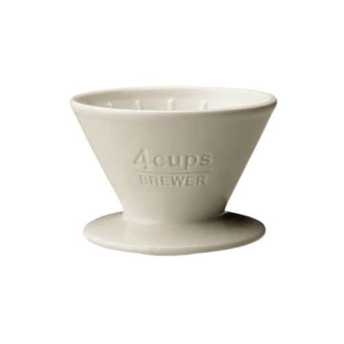 Kinto Slow Coffee Style Dripper ceramiczny biały 4 cup | CoffeeLove