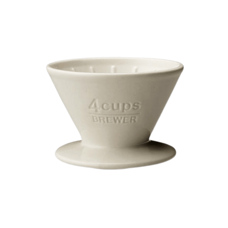Kinto Slow Coffee Style Dripper ceramiczny biały 4 cup | CoffeeLove