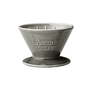 Kinto Slow Coffee Style Dripper ceramiczny szary 4 cup | CoffeeLove
