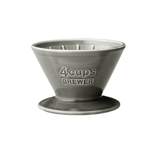 Kinto Slow Coffee Style Dripper ceramiczny szary 4 cup | CoffeeLove