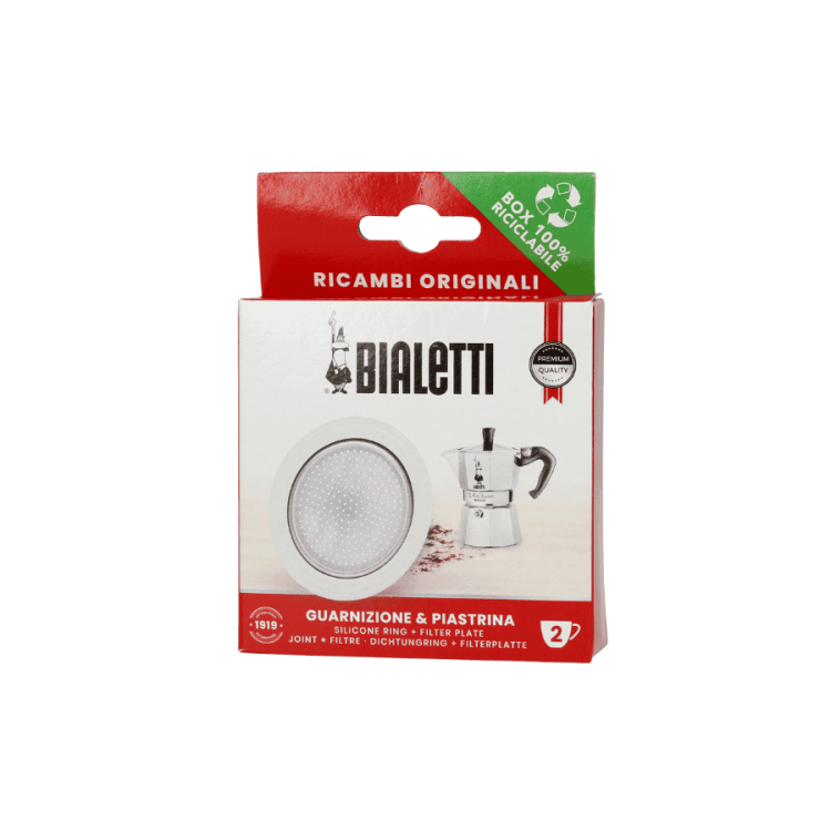 Bialetti uszczelki i sitko do kawiarek aluminiowych 2TZ | CoffeeLove