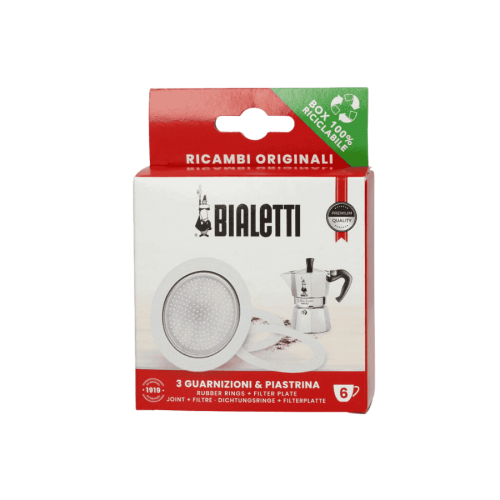 Bialetti uszczelki i sitko do kawiarek aluminiowych 6TZ | CoffeeLove