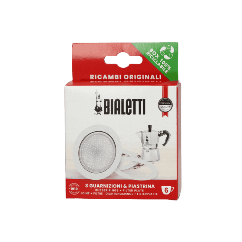 Bialetti uszczelki i sitko do kawiarek aluminiowych 6TZ | CoffeeLove