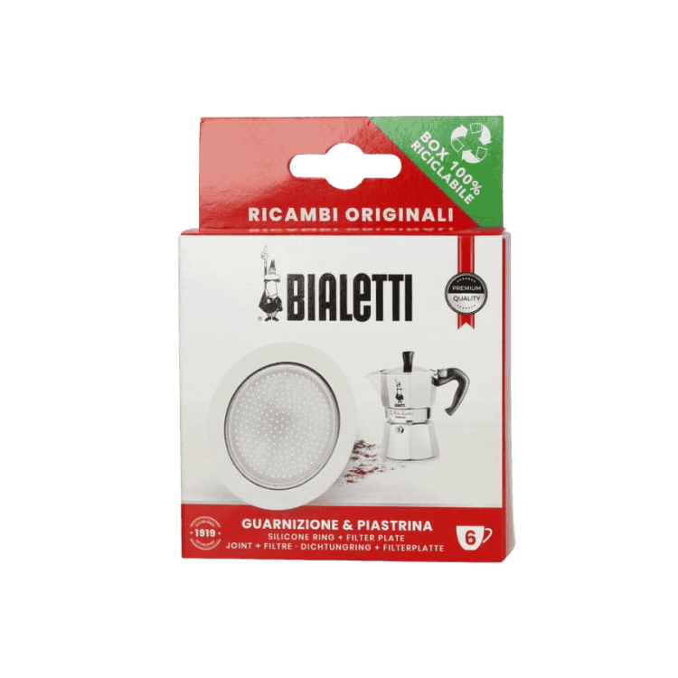 Bialetti uszczelka i sitko do kawiarek aluminiowych 6TZ | CoffeeLove