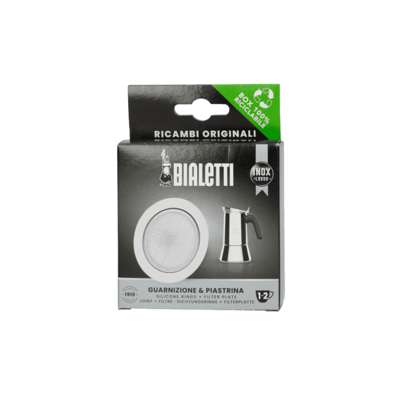 Bialetti uszczelka i sitko do kawiarek stalowych 1-2TZ | CoffeeLove