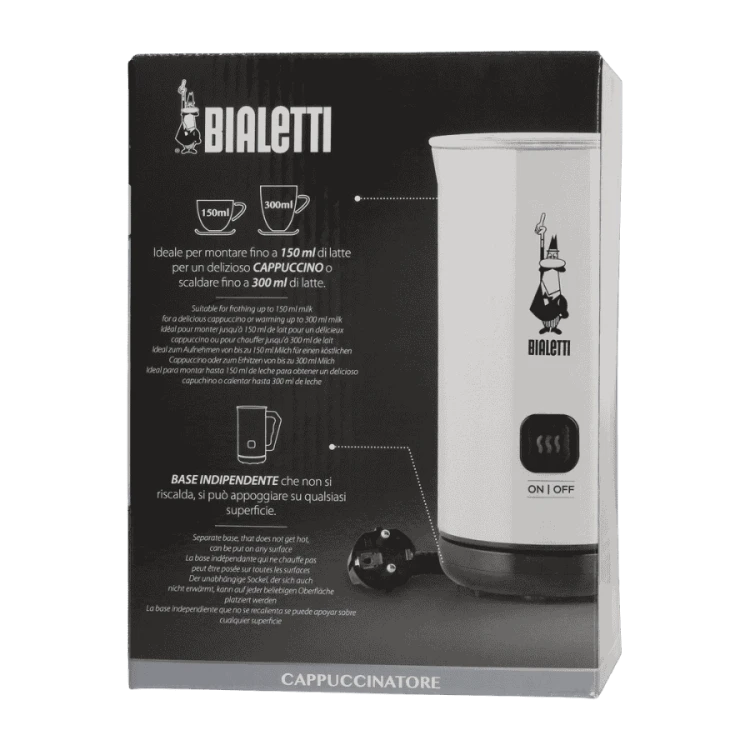 Bialetti Milk Frother MKF02 elektryczny spieniacz do mleka biały | CoffeeLove