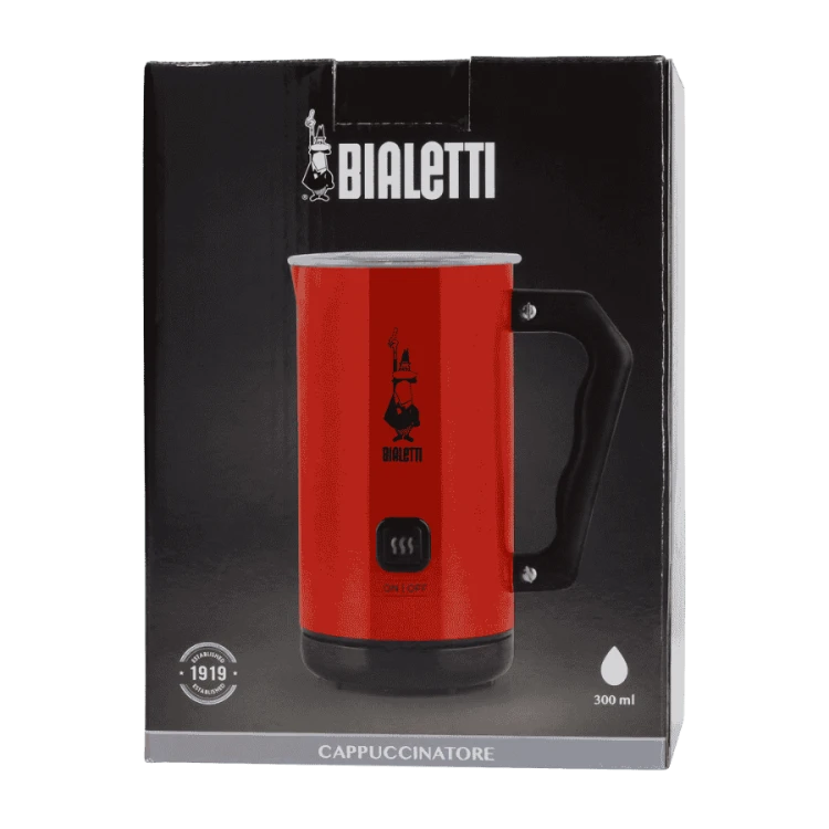 Bialetti Milk Frother MKF02 elektryczny spieniacz do mleka czerwony | CoffeeLove