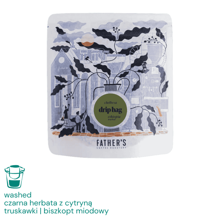 Father's Coffee Etiopia Chelbesa Drip Bag 5x12 g | CoffeeLove