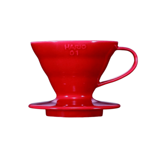 Hario dripper V60-01 ceramiczny czerwony | CoffeeLove