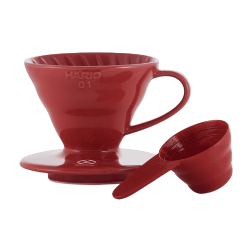Hario dripper V60-01 ceramiczny czerwony | CoffeeLove