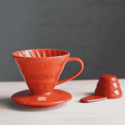 Hario dripper V60-01 ceramiczny czerwony | CoffeeLove