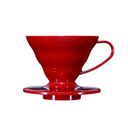 Hario dripper V60-01 plastikowy czerwony | CoffeeLove