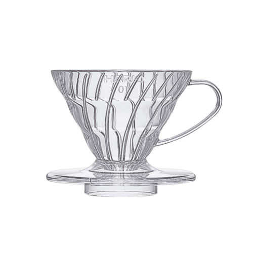 Hario dripper plastikowy clear V60-01 | CoffeeLove