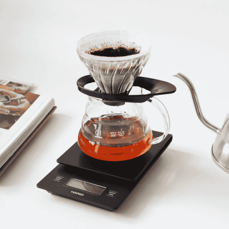 Hario dripper szklany czarny V60-01 | CoffeeLove