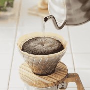 Hario dripper szklany Olive Wood V60-01 | CoffeeLove