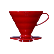 Hario dripper V60-02 plastikowy czerwony | CoffeeLove