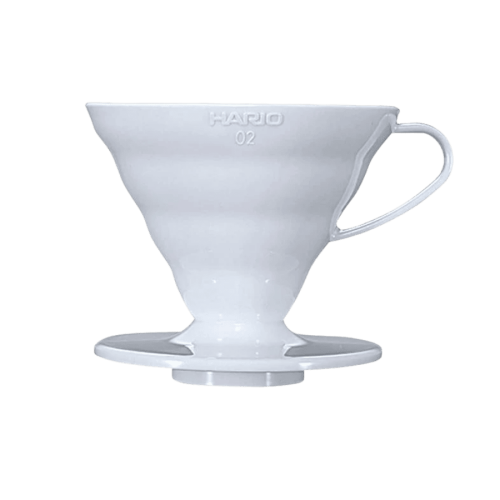 Hario dripper V60-02 plastikowy biały | CoffeeLove