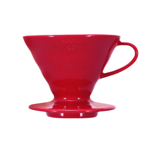 Hario dripper V60-02 ceramiczny czerwony | CoffeeLove